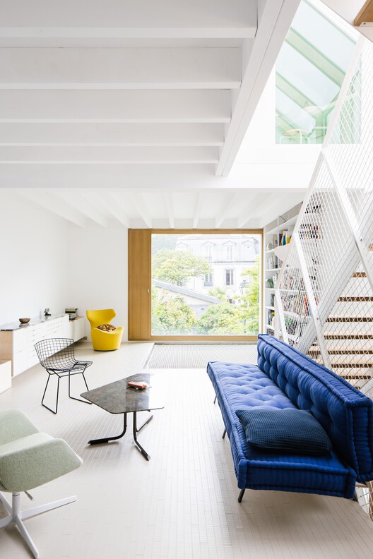 Townhouse Extension / LAC Architecture - Interior Photography, Living Room, Wood, Sofa, Lighting, Table, Chair