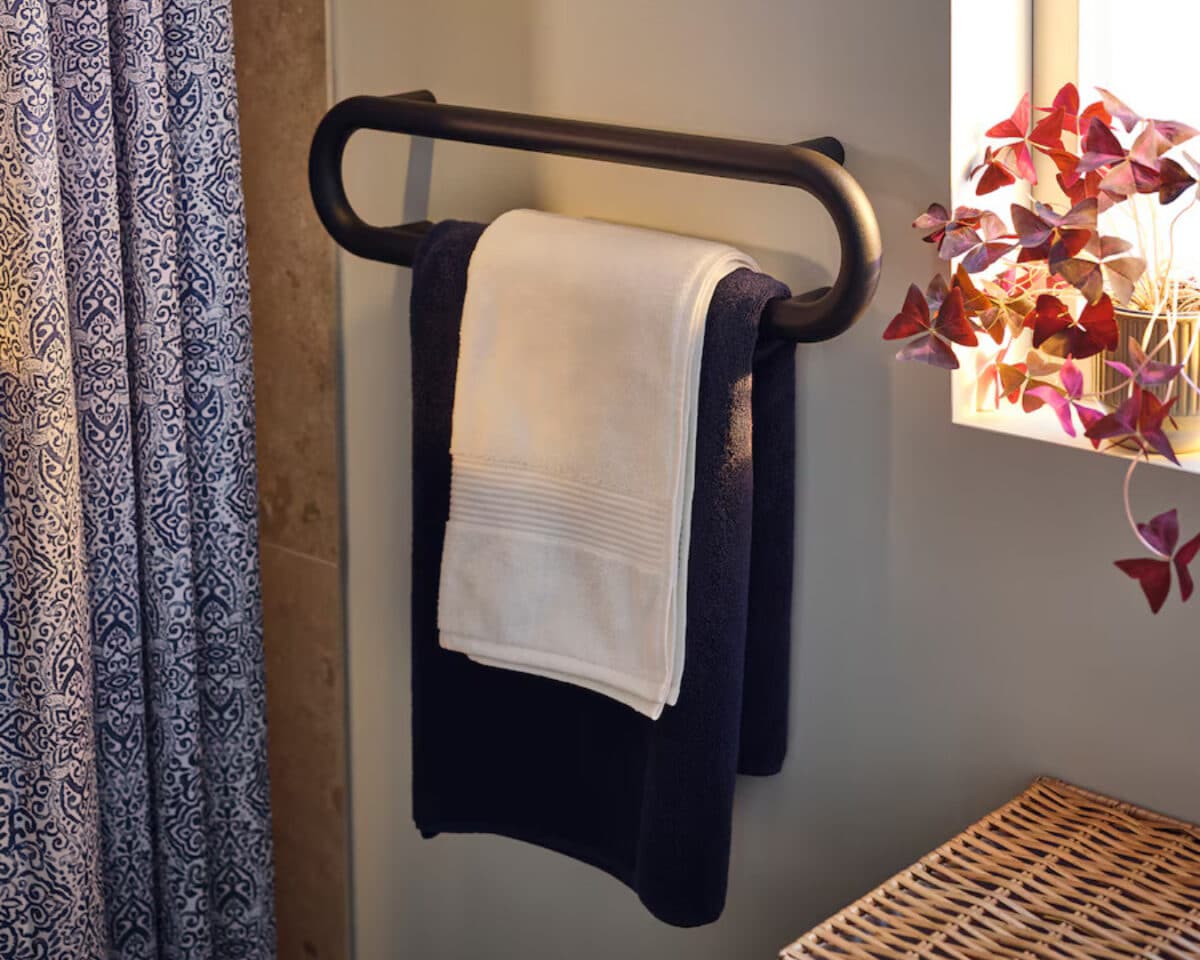 This New IKEA Line Quietly Solves Everyday Struggles 7 BÄSINGEN Towel Rail