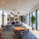 Brest Post Office Transformation / Chatillon Architectes - Interior Photography, Dining room, Chair, Glass