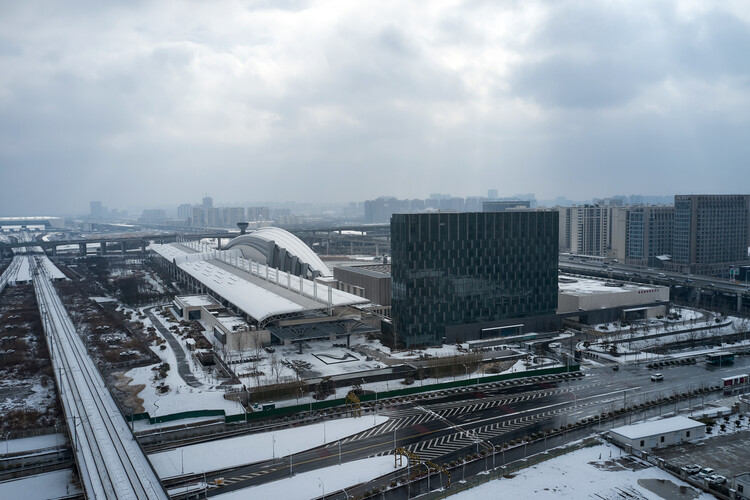 China Yellow Sea Wetlands Museum Railway Park / DuShe Architectural Design - Exterior Photography, Cityscape