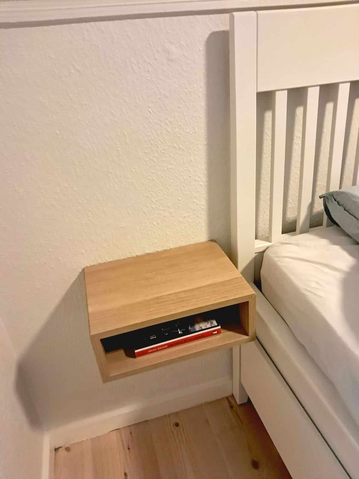Overpriced Oak Bedside Shelves? Here’s a $20 IKEA Hack That Looks Just as Good 12 ikea eket cabinet half height bedside table