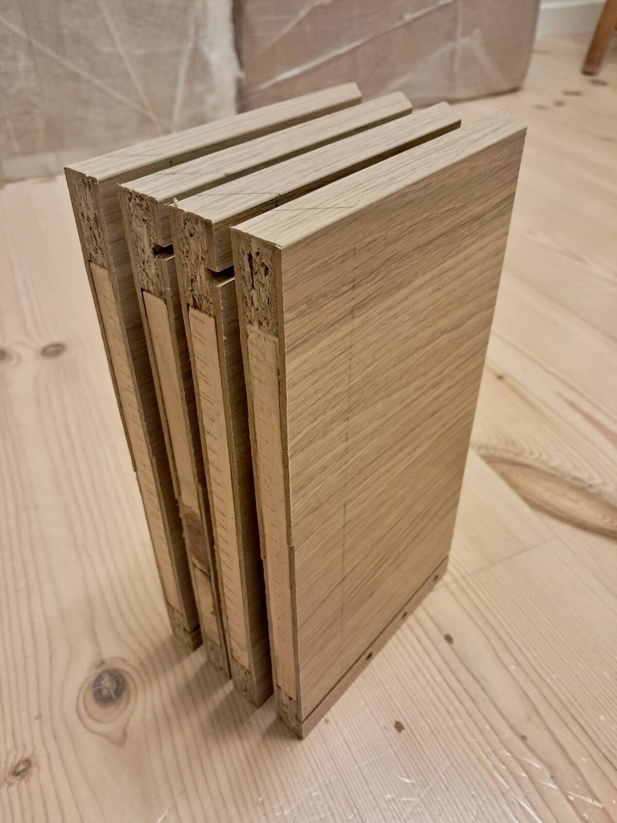Overpriced Oak Bedside Shelves? Here’s a $20 IKEA Hack That Looks Just as Good 9 ikea eket cabinet half height hack cut down cross section