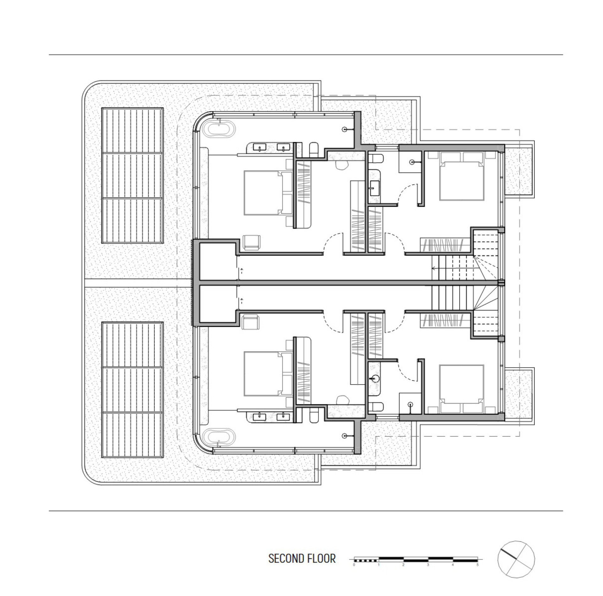 Floor plan of a modern home.