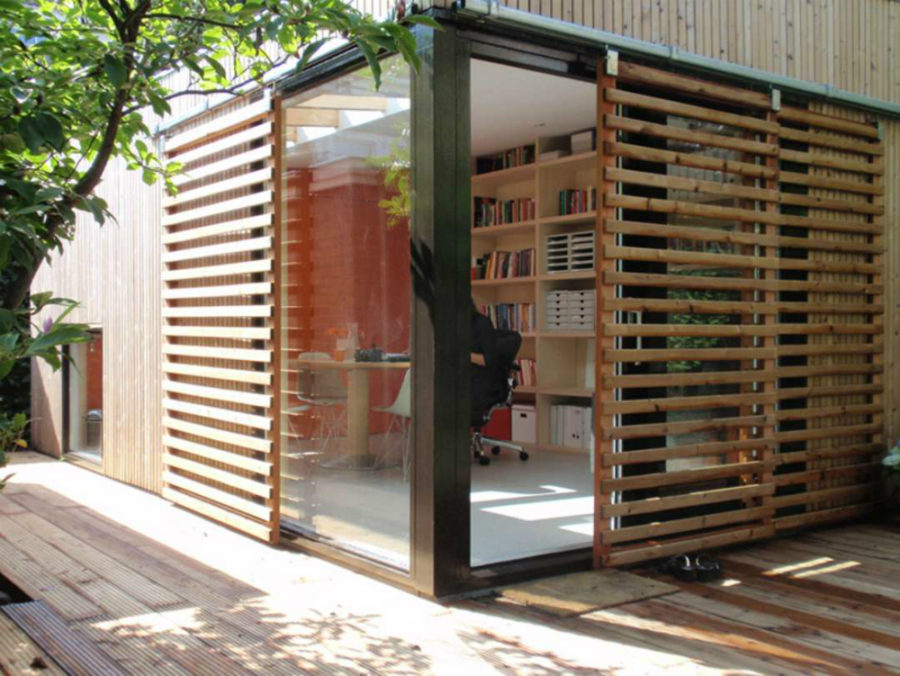 Shaded Office Shed