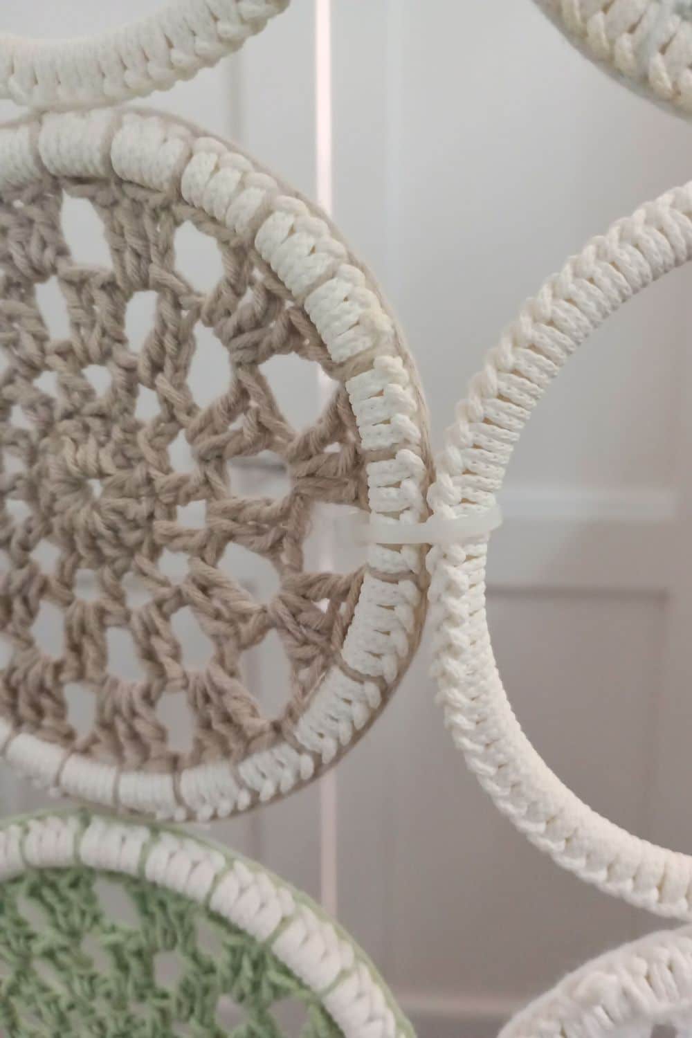 This IKEA Room Divider Hack Might Be the Prettiest Privacy Screen Yet 8 crochet room divider curtain IKEA Komplement multi-hanger hack