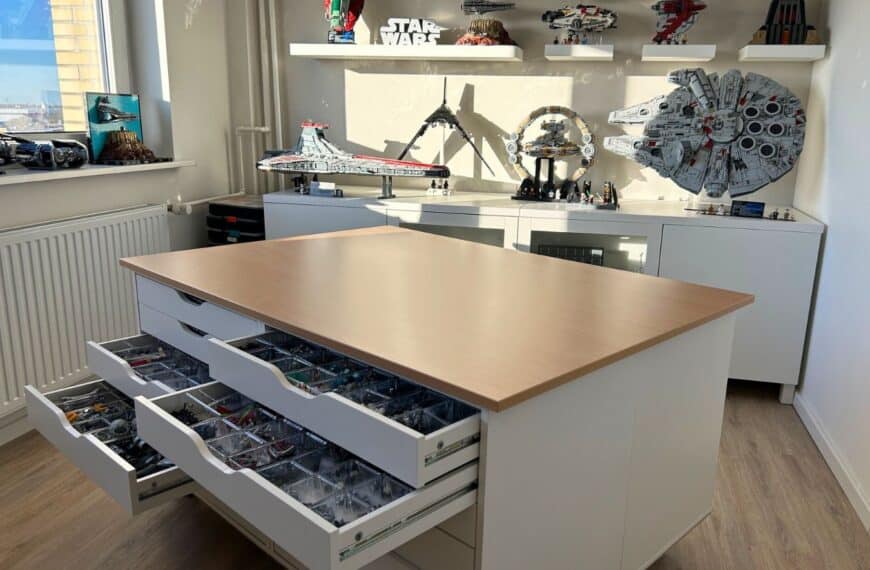 Cutest BBQ on the Block — and It’s for the Kids! 23 lego room with lego storage table