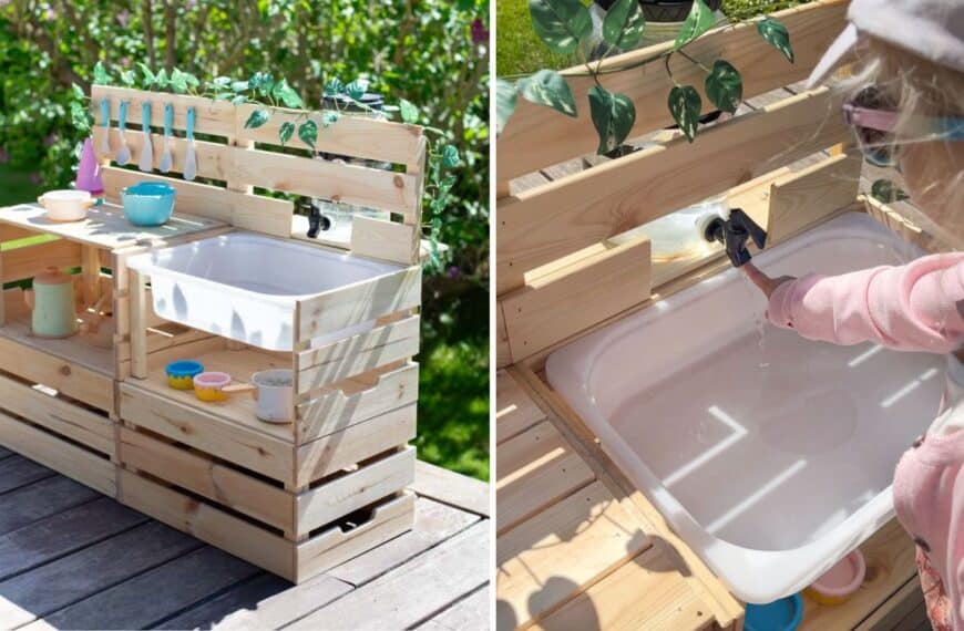 Cutest BBQ on the Block — and It’s for the Kids! 24 outdoor mud kitchen diy ikea knagglig hack