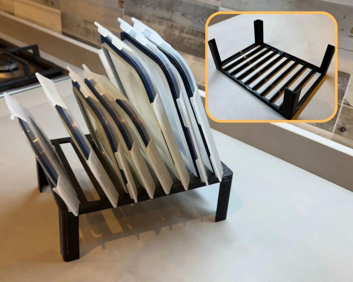 3D Printed IKEA Hacks That Actually Make Sense 15 ikea 365 pot lid organizer 3d printed IKEA hacks