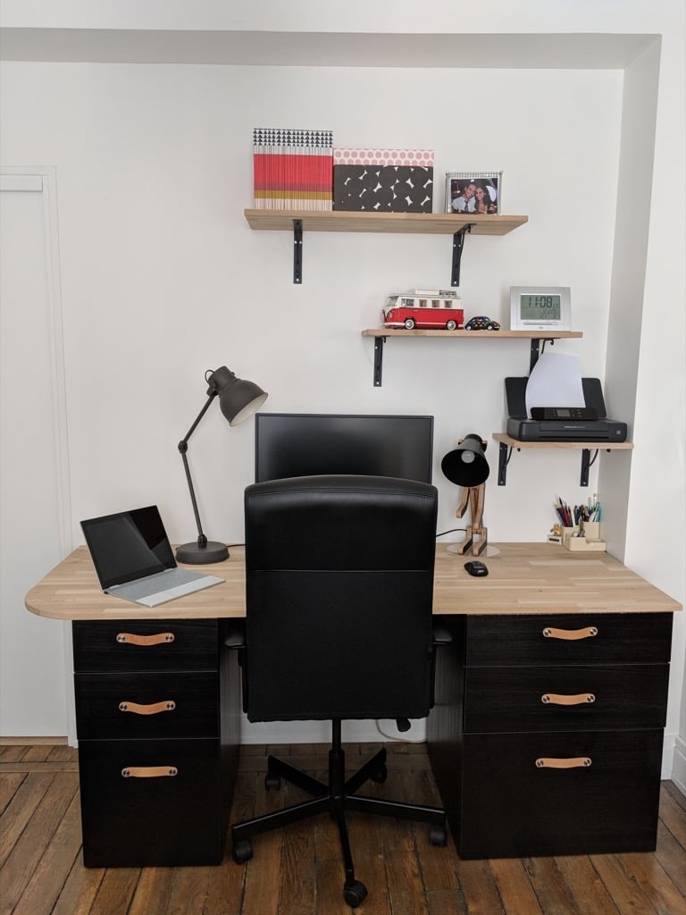 IKEA Desk hacks with IKEA drawers