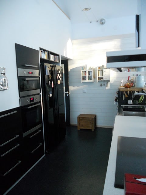Kitchen under the stairs