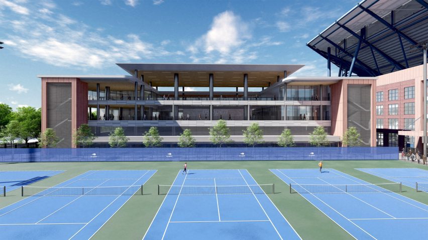 Arthur Ashe stadium tennis courts