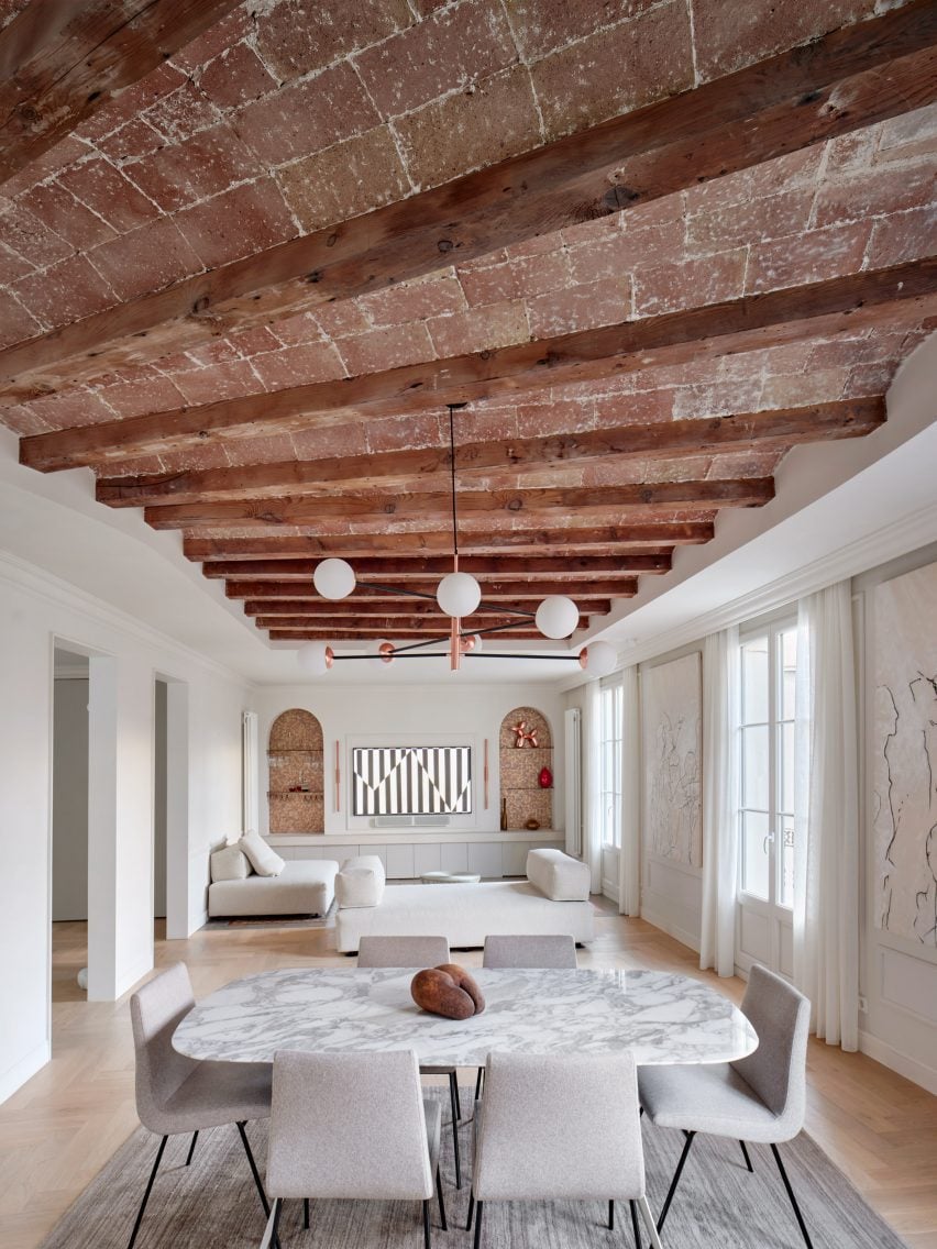 All-white interior palette