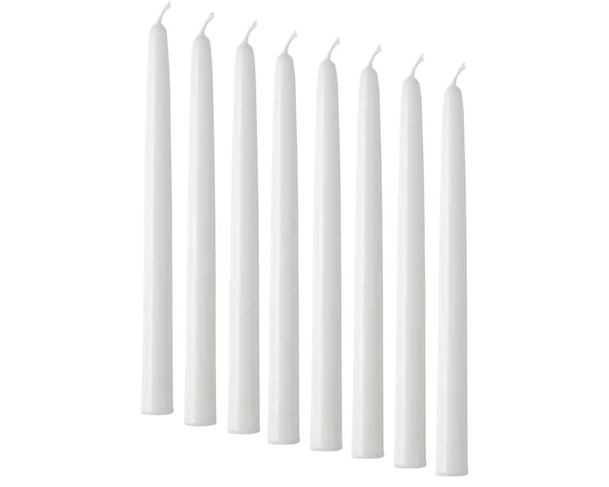 VINTERFINT White Taper Candles