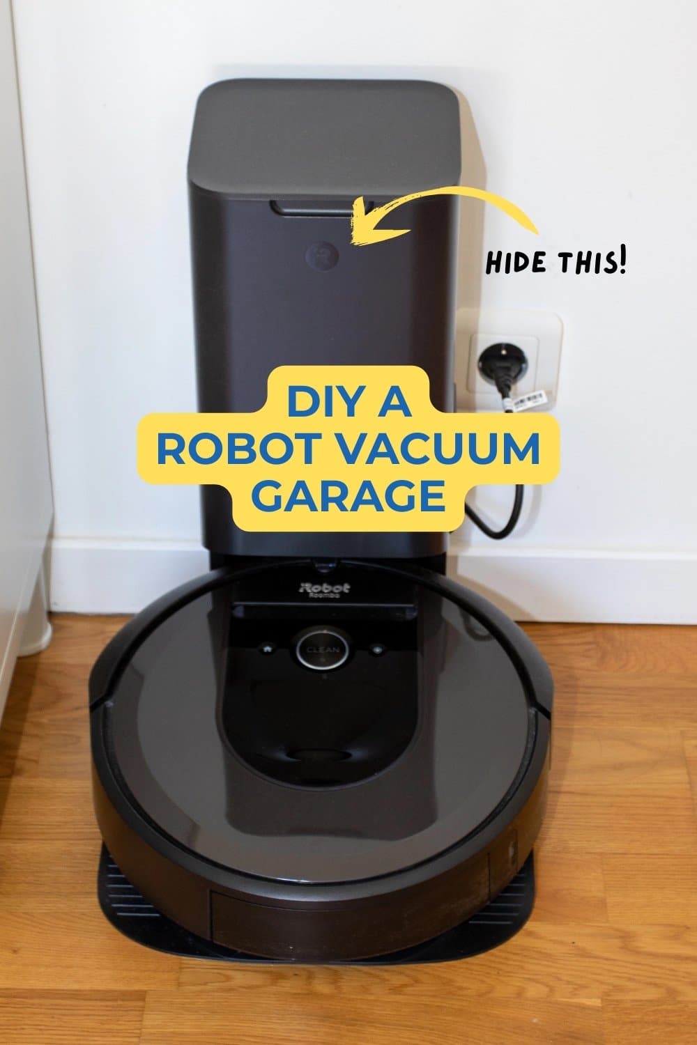 Robot Vacuum Garage and Laundry Station Combo