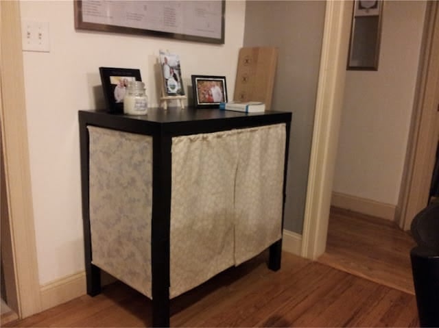 IKEA storage and organization ideas - Stacked LACK storage console