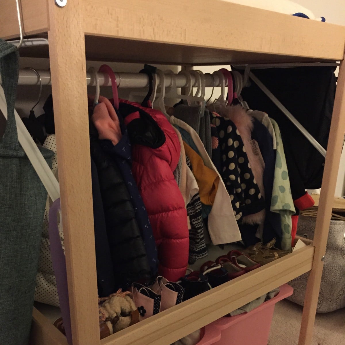 Changing Table to Toddler Closet