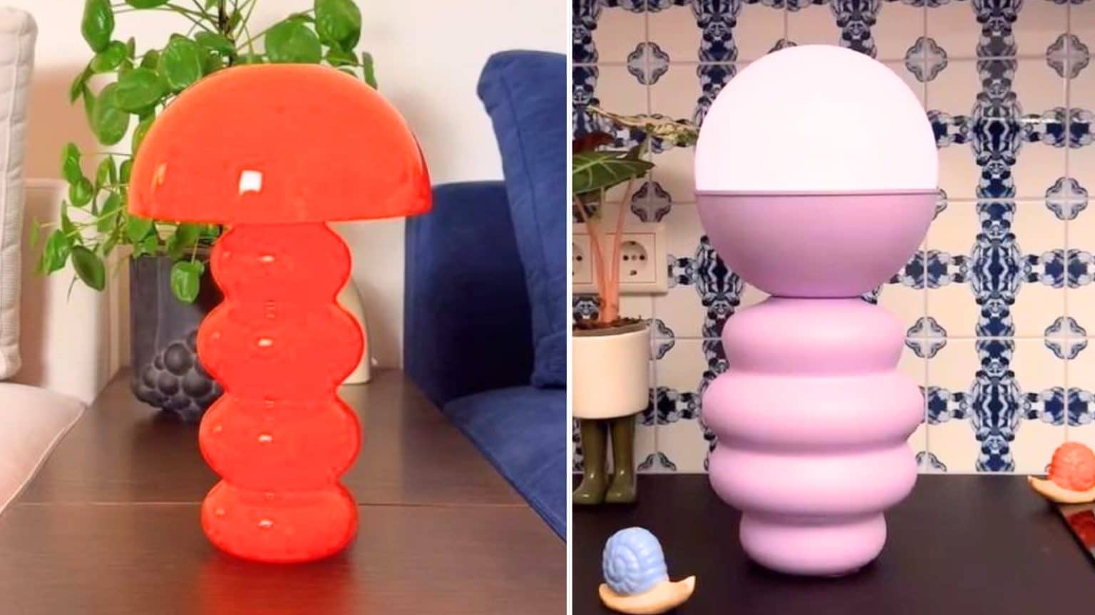 DIY Modern Retro Table Lamps using IKEA vase and bowls