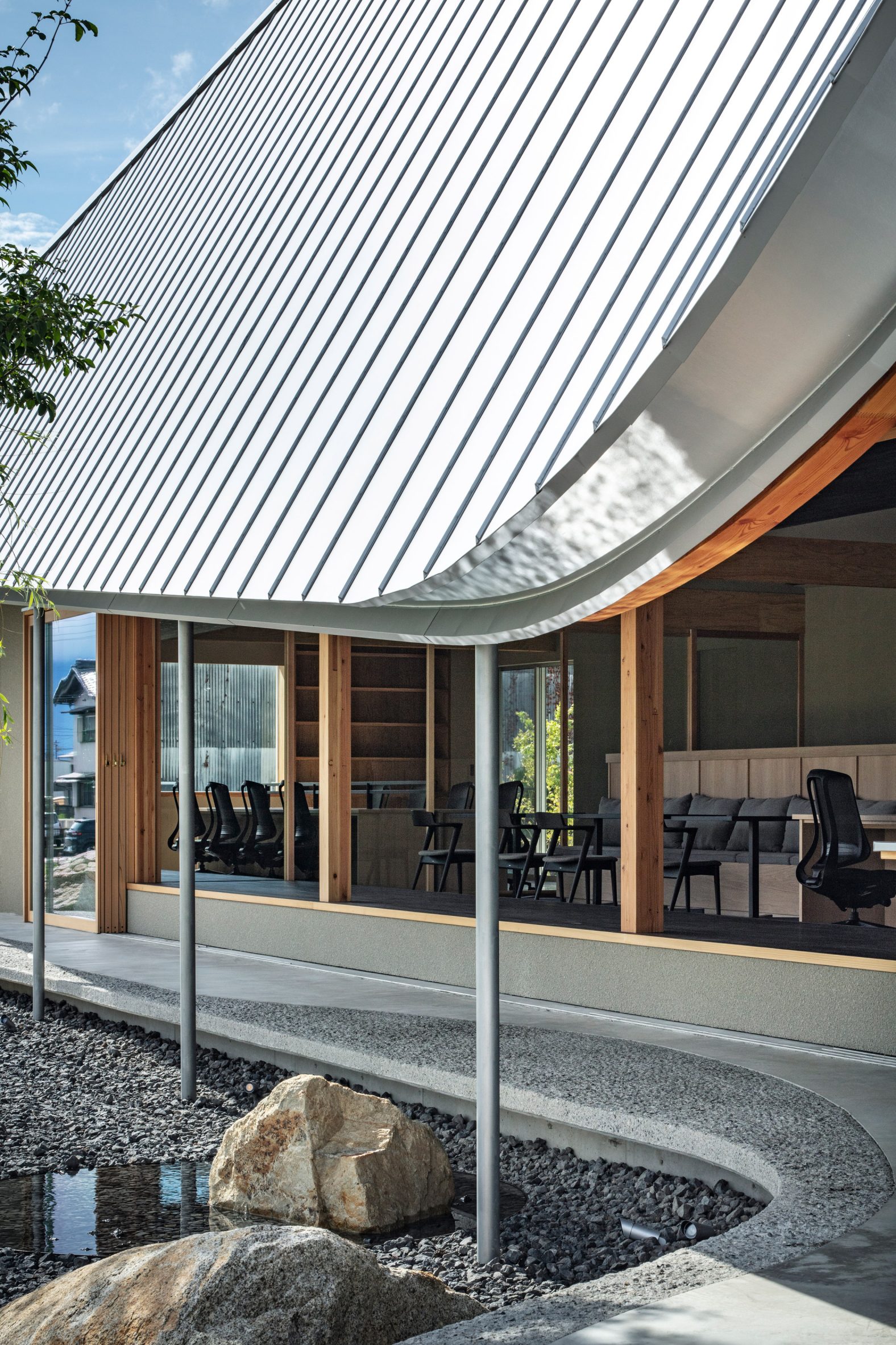 Close-up view of Office in Hashima by Permanent