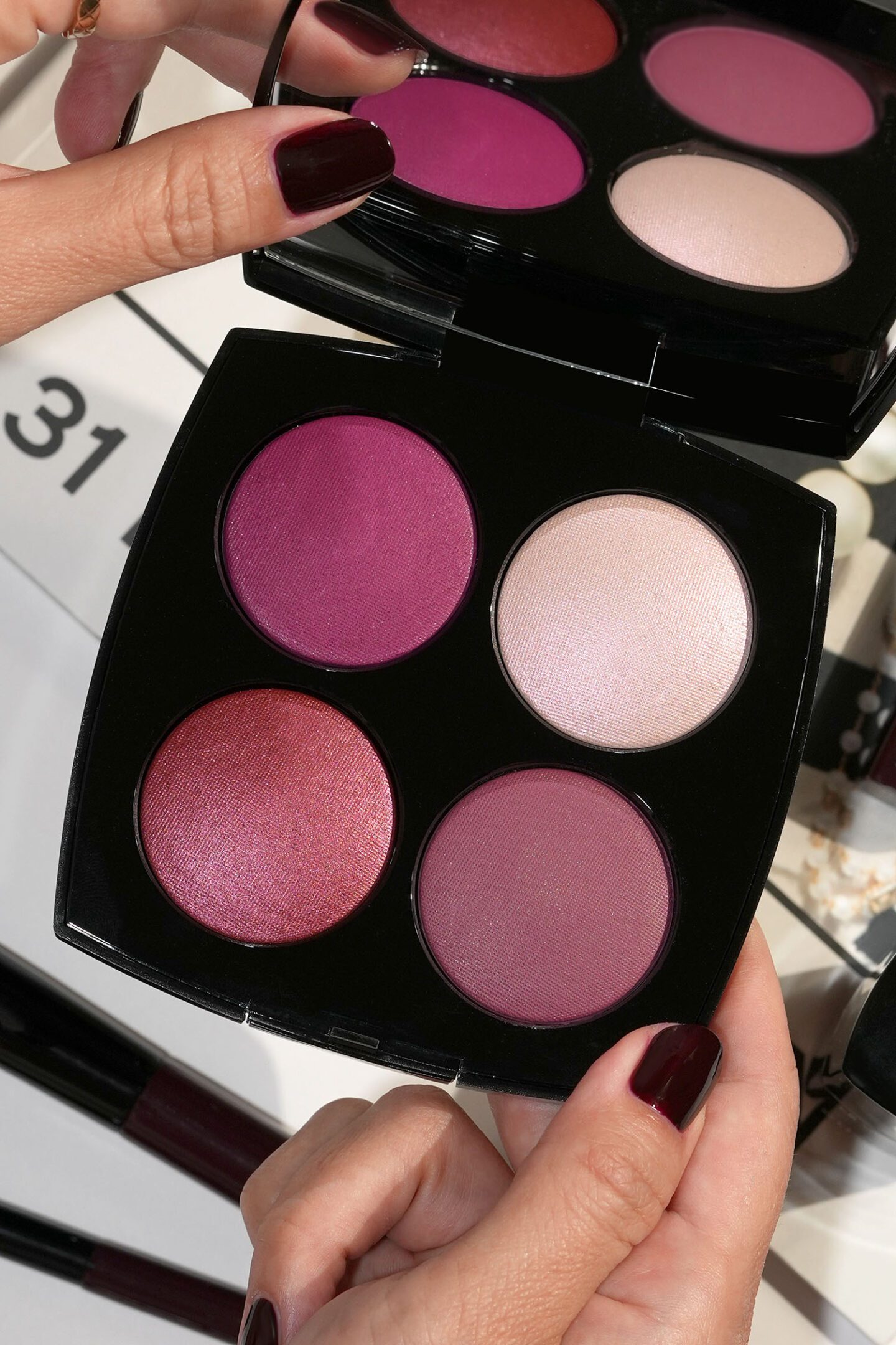 Chanel Spring 2026 Rouge Noir Confidence Eyeshadow and Blush Palette
