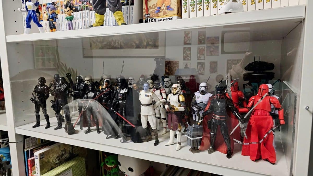 ikea billy bookcase display window hack 