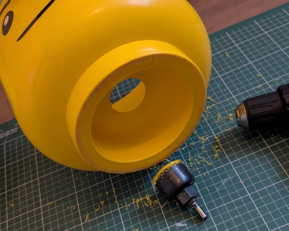 drill through the lego storage head
