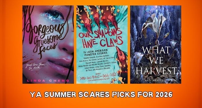 collage of covers for the YA summer scares picks for 2026.