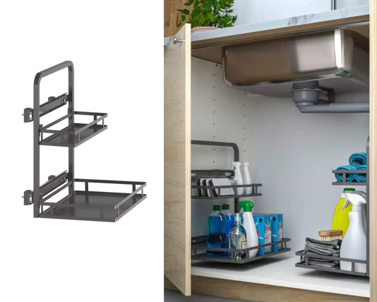 undersink organizer - IKEA Hackers UTRUSTA Under-sink organiser